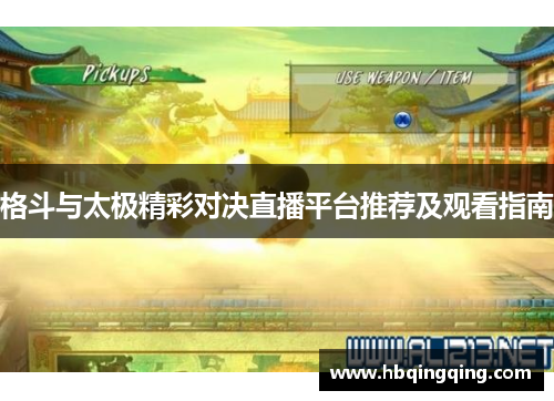 格斗与太极精彩对决直播平台推荐及观看指南